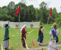 picture of archers shooting the Castle Window